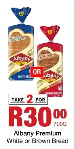 Take 'n Pay Albany Premium White or Brown Bread offer