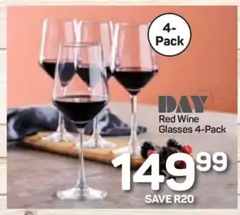 Pick n Pay Hypermarket Red Wine Glasses 4-Pack offer