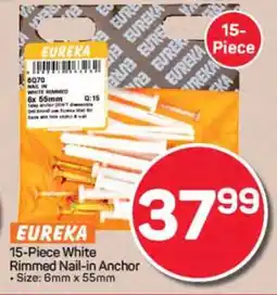 Pick n Pay Hypermarket Eureka 15-Piece White Rimmed Nail-in Anchor offer