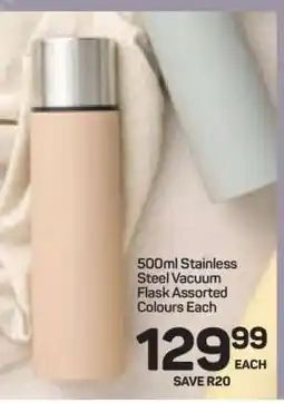 Pick n Pay Hypermarket 500ml Stainless Steel Vacuum Flask offer
