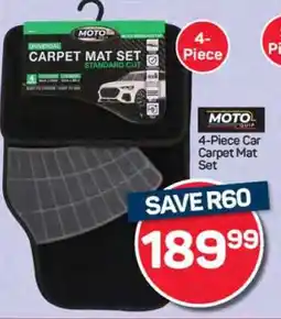Pick n Pay Hypermarket 4-Piece Car Carpet Mat Set offer