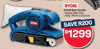 Pick n Pay Hypermarket RYOBI 810W Belt Sander offer