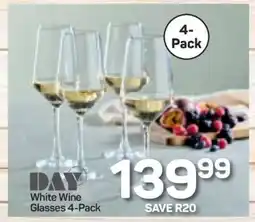 Pick n Pay Hypermarket White Wine Glasses 4-Pack offer