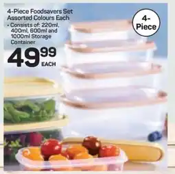 Pick n Pay Hypermarket 4-Piece Foodsavers Set offer