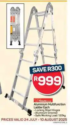 Pick n Pay Hypermarket Aluminium Multifunction Ladder offer