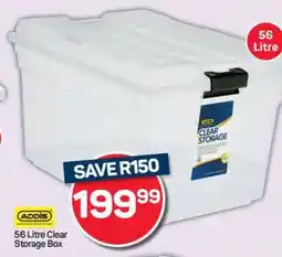 Pick n Pay Hypermarket ADDIS 56 Litre Clear Storage Box offer