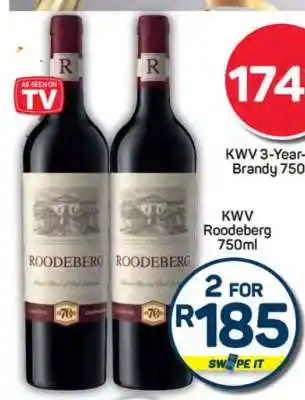 Pick n Pay KWV Roodeberg 750ml offer
