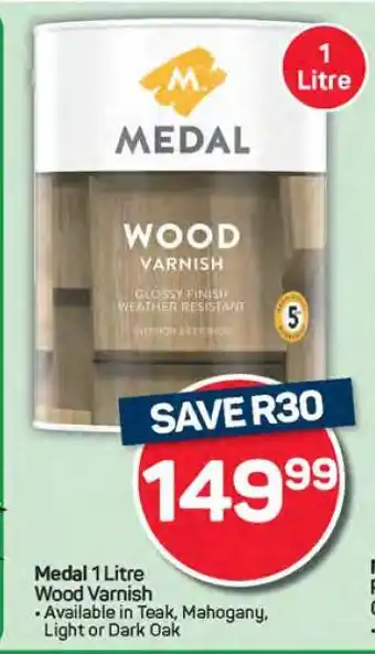 Pick n Pay Hypermarket Medal 1 Litre Wood Varnish offer