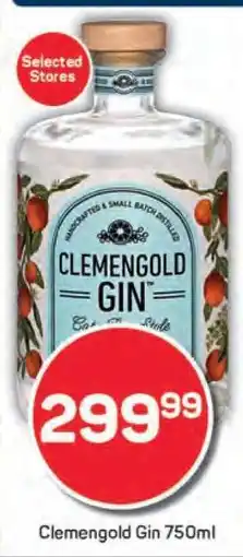 Pick n Pay Clemengold Gin 750ml offer
