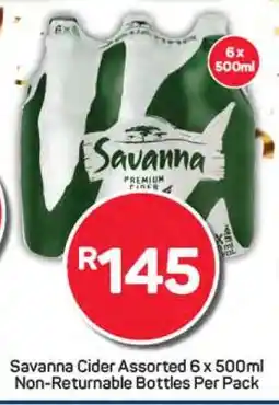 Pick n Pay Savanna Cider Assorted 6 x 500ml offer