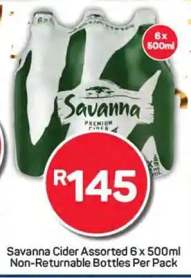 Pick n Pay Savanna Cider Assorted 6 x 500ml offer
