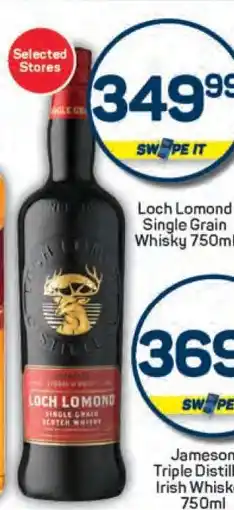 Pick n Pay Loch Lomond Single Grain Whisky 750ml offer