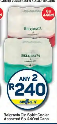 Pick n Pay Belgravia Gin Spirit Cooler Assorted 6 x 440ml Cans offer