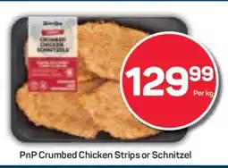Pick n Pay PnP Crumbed Chicken Strips or Schnitzel offer
