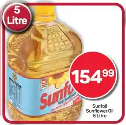 Pick n Pay Hypermarket Sunfoil Sunflower Oil 5 Litre offer