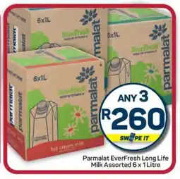 Pick n Pay Hypermarket Parmalat EverFresh Long Life Milk Assorted 6 × 1 Litre offer