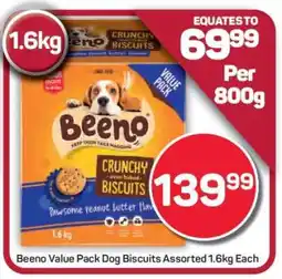 Pick n Pay Hypermarket Beeno Value Pack Dog Biscuits Assorted offer