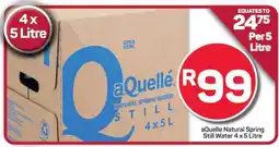 Pick n Pay Hypermarket aQuelle Natural Spring Still Water 4 x 5 Litre offer