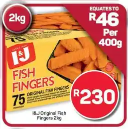 Pick n Pay Hypermarket I&J Original Fish Fingers 2kg offer