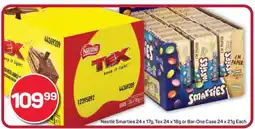 Pick n Pay Hypermarket Nestlé Smarties, Tex, or Bar-One Case offer