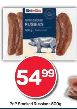 Pick n Pay PnP Smoked Russians 500g offer