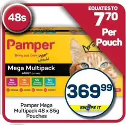 Pick n Pay Hypermarket Pamper Mega Multipack 48 x 85g Pouches offer