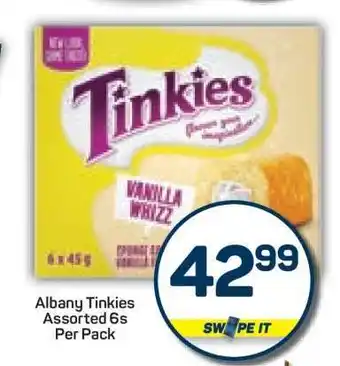 Pick n Pay Albany Tinkies Assorted 6s Per Pack offer