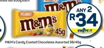 Pick n Pay M&M's Candy Coated Chocolates Assorted offer