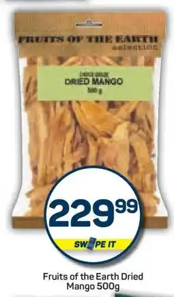 Pick n Pay Fruits of the Earth Dried Mango 500g offer