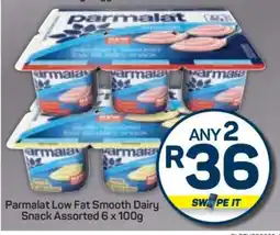 Pick n Pay Parmalat Low Fat Smooth Dairy Snack Assorted 6 x 100g offer