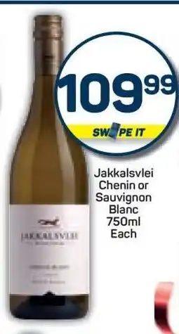 Pick n Pay Jakkalsvlei Chenin or Sauvignon Blanc offer