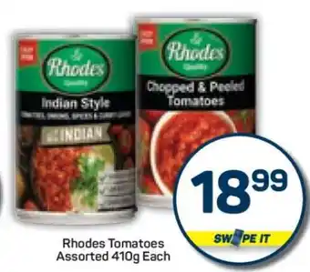 Pick n Pay Rhodes Tomatoes Assorted 410g Each offer
