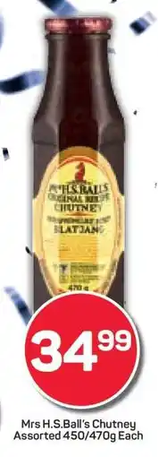 Pick n Pay Mrs H.S.Ball's Chutney offer