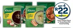 Pick n Pay Knorr Packet Soup or Tasty Stew Mix offer