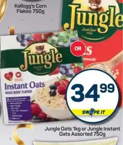 Pick n Pay Jungle Oats 1kg or Jungle Instant Oats Assorted 750g offer