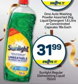 Pick n Pay Sunlight Regular Dishwashing Liquid 750ml offer