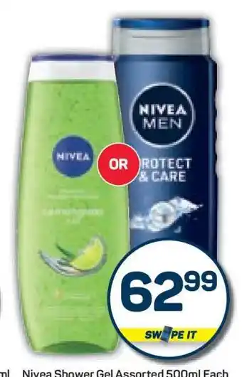 Pick n Pay Nivea Shower Gel Assorted offer