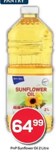 Pick n Pay PnP Sunflower Oil 2 Litre offer