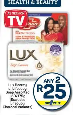 Pick n Pay Lux Beauty or Lifebuoy Soap Assorted 150/175g offer