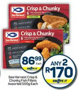 Pick n Pay Sea Harvest Crisp & Chunky Fish Fillets Assorted 500g Each offer