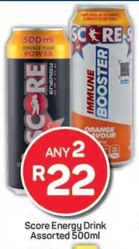 Pick n Pay Score Energy Drink Assorted 500ml offer