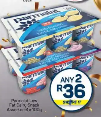 Pick n Pay Parmalat Low Fat Dairy Snack Assorted 6 x 100g offer