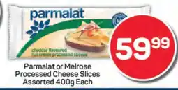 Pick n Pay Parmalat or Melrose Processed Cheese Slices offer