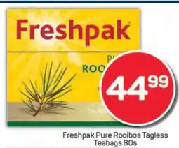 Pick n Pay Freshpak Pure Rooibos Tagless Teabags 80s offer
