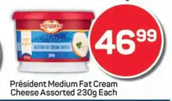 Pick n Pay Président Medium Fat Cream Cheese offer