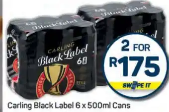Pick n Pay Carling Black Label 6 x 500ml Cans offer