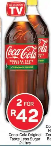 Pick n Pay Coca-Cola Original Taste Less Sugar 2 Litre offer