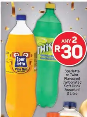 Pick n Pay Sparletta or Twist Flavoured Carbonated Soft Drink offer