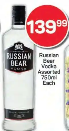 Pick n Pay Russian Bear Vodka offer