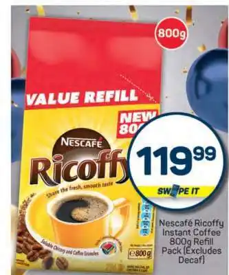 Pick n Pay Nescafe Ricoffy Instant Coffee 800g Refill Pack offer